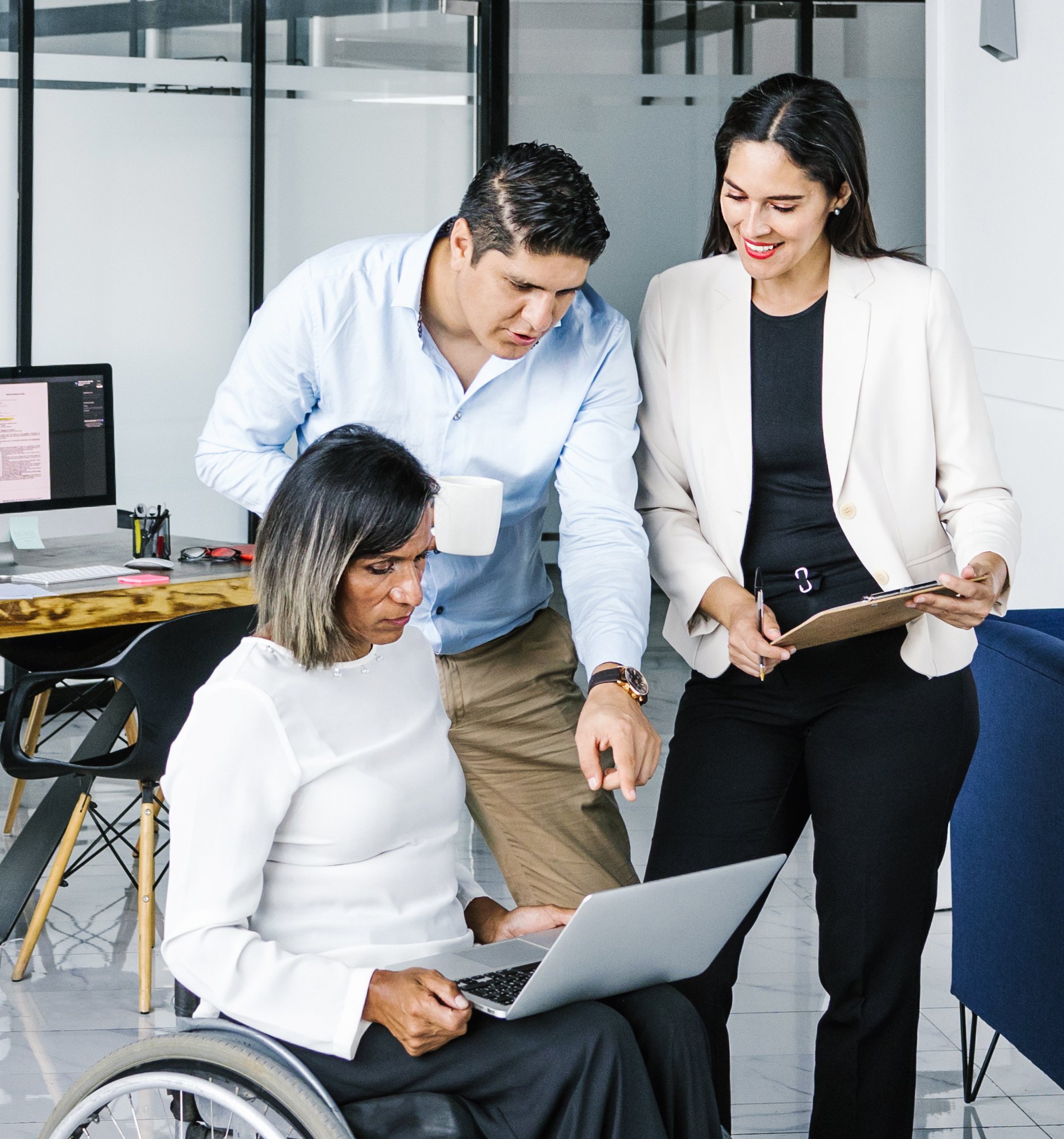 Female manager gaining insights into her employees and the company's culture.